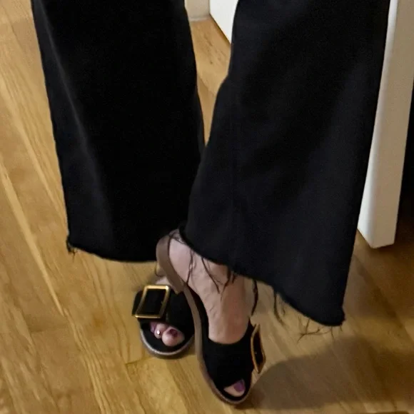 Jeffrey Campbell for Free People Black Drew Slide Sandals - Picture 13 of 14